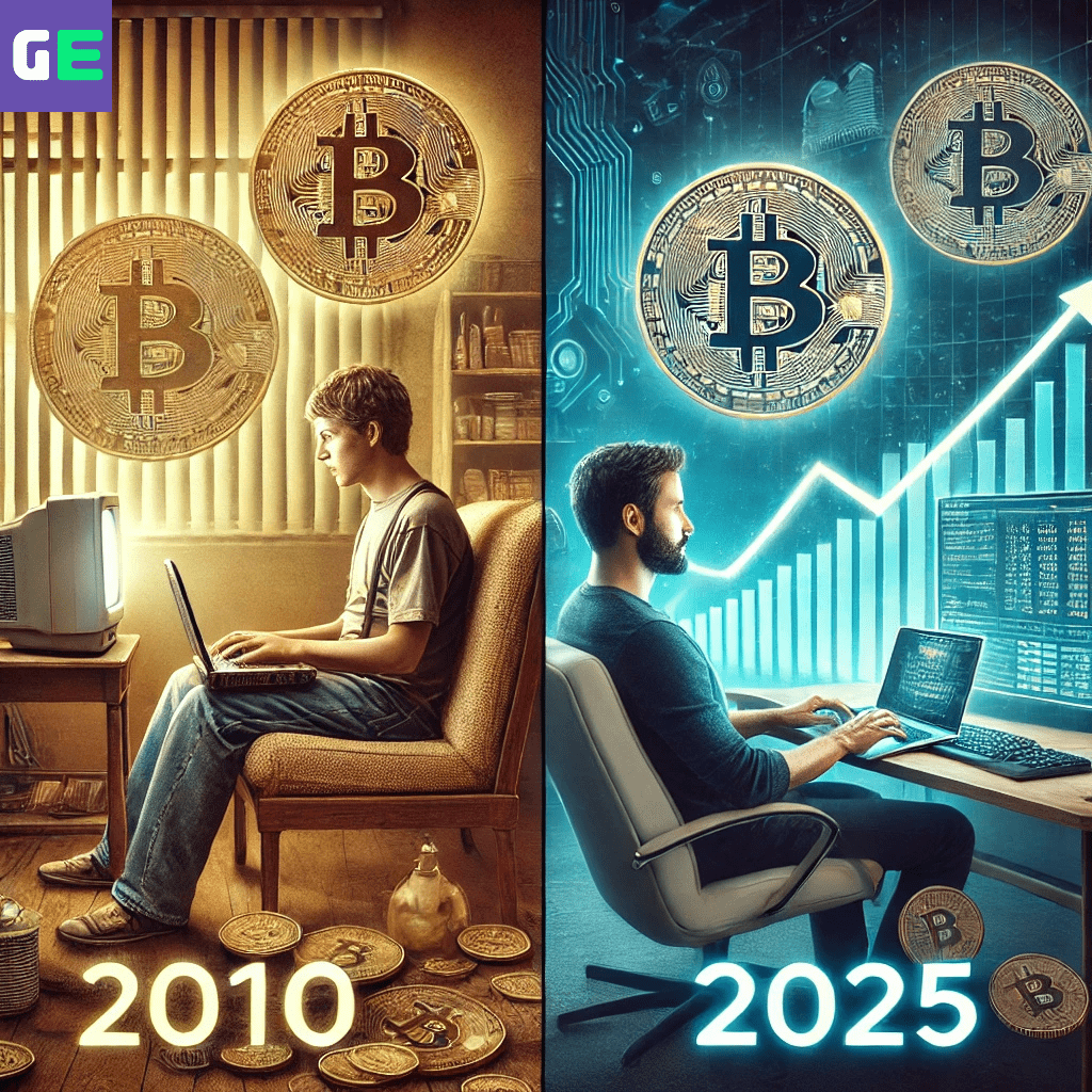 Bitcoin Price USD in 2010 & 2025